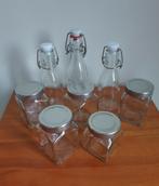 Glazen Potjes en Flesjes Voorraadpotjes Kruidenpotjes Jampot, Ophalen of Verzenden, Nieuw, Glas