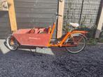 Oranje bakfiets, Fietsen en Brommers, Fietsen | Bakfietsen, Overige merken, Gebruikt, Ophalen