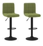 Barkrukken 2 st fluweel olijfgroen, Huis en Inrichting, Barkrukken, Bargains by DJ, Info@bargains-by-dj.nl, Koraalzwam 72 Alphen aan den Rijn