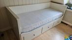 Hemnes bedbank ikea (uitschuifbaar), Huis en Inrichting, Ophalen, Eenpersoons, Wit, 80 cm