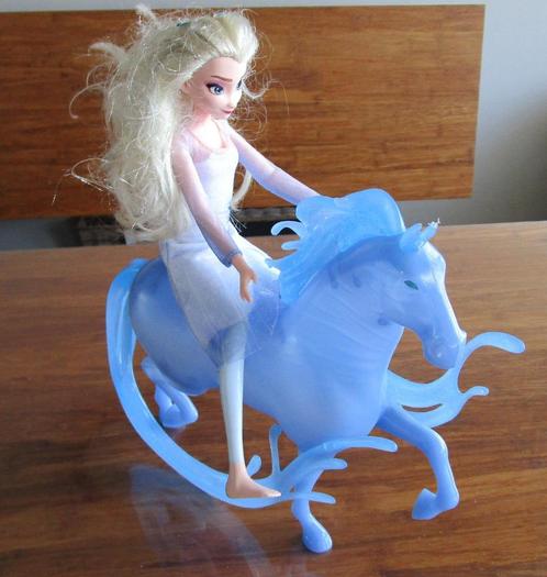 Disney Frozen 2 Elsa Doll with Nokk Water Horse – Hasbro, 30, Kinderen en Baby's, Speelgoed | Poppen, Zo goed als nieuw, Overige typen
