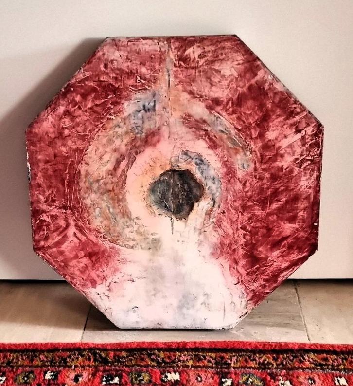 Schilderij Hexagonal (Don Ken?), Antiek en Kunst, Kunst | Overige Kunst, Ophalen of Verzenden
