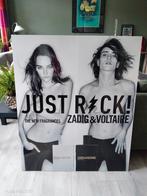 Zadig & Voltaire Just Rock! Dubbelzijdig reclamebord, Ophalen, Zo goed als nieuw, Reclamebord