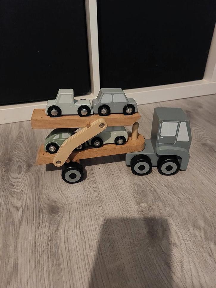 Houten Transportwagen little dutch, Kinderen en Baby's, Speelgoed | Overig, Zo goed als nieuw, Jongen of Meisje, Ophalen