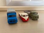 3x oude Lego autootjes, VW spijlbus en Mercedes vrachtauto’s, Ophalen of Verzenden, Zo goed als nieuw