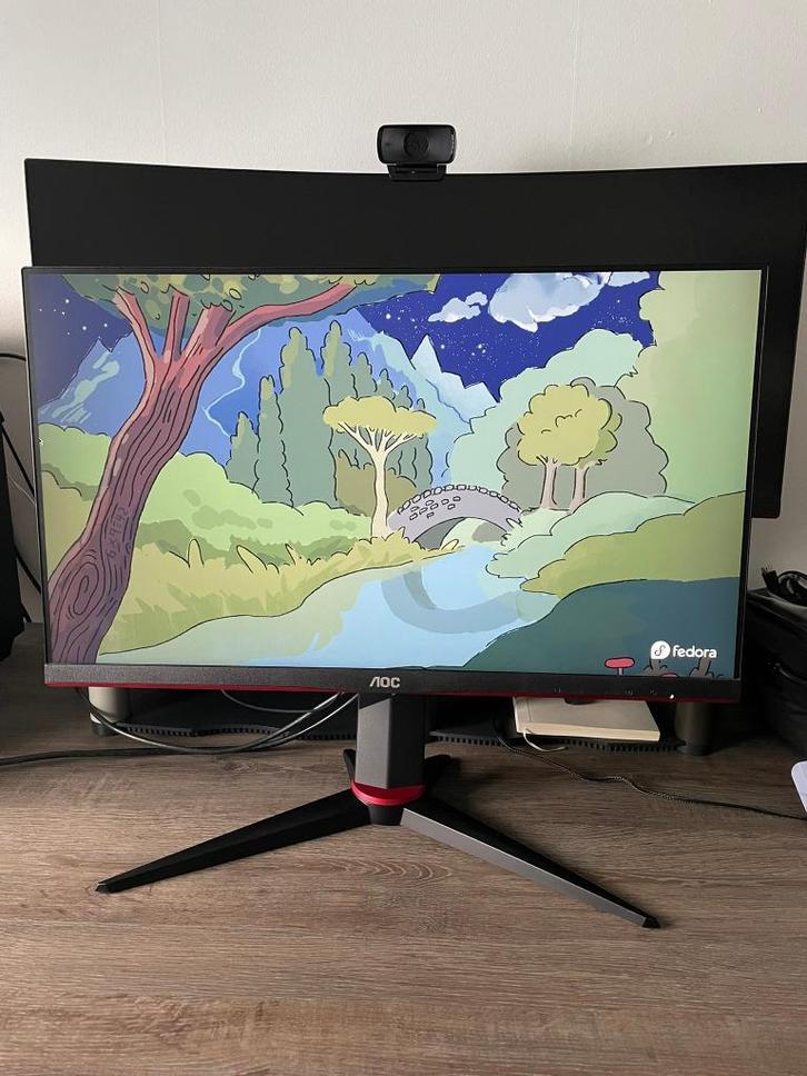 AOC 24G2U/BK – 24" Gaming Monitor (144Hz | 1ms | IPS), Computers en Software, Monitoren, Zo goed als nieuw, 101 t/m 150 Hz, DisplayPort