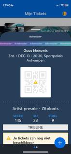 Guus meeuwis, sportpaleis antwerpen, Twee personen, December