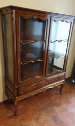 Vintage Biedermeier Vitrinekast b120 x h160 x d42cm, Ophalen, 100 tot 150 cm, Glas, Vintage biedermeier