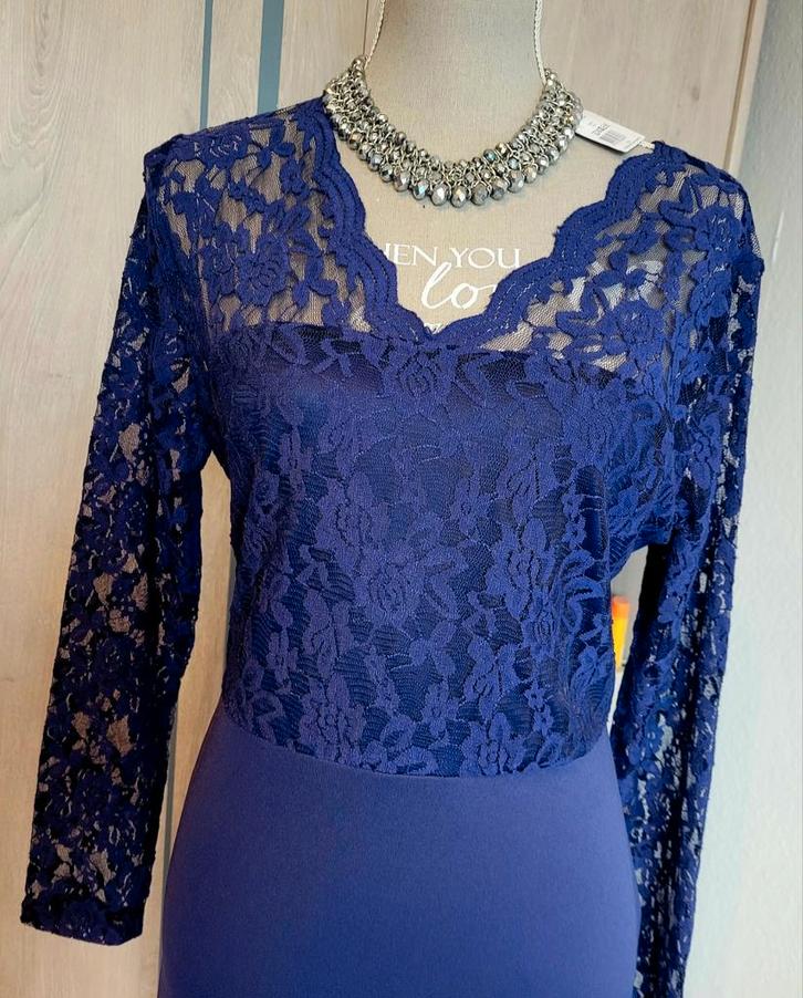 Nieuwe Jurk Maat M - Perfect voor Kerst!, Kleding | Dames, Jurken, Nieuw, Maat 38/40 (M), Blauw, Boven de knie, Ophalen of Verzenden