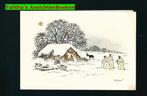 Prachtige dubbele kaart illustrator Jo Spier (2), Verzamelen, Ophalen, 1920 tot 1940, Gelopen, Sterren en Beroemdheden