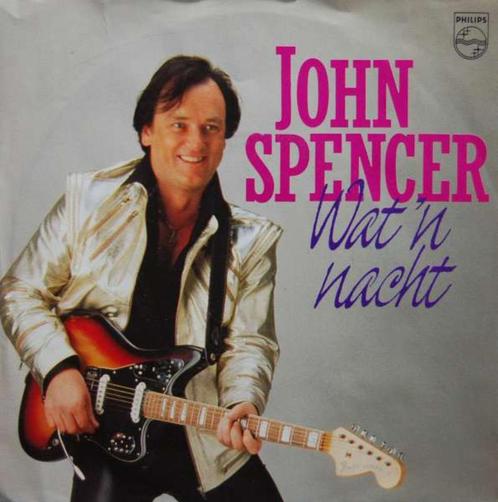 Single (1985) John Spencer - Wat 'n Nacht, Cd's en Dvd's, Vinyl | Nederlandstalig, Gebruikt, Levenslied of Smartlap, Overige formaten