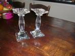 2 kristallen geslepen kandelaars multi functioneel, Antiek en Kunst, Antiek | Glas en Kristal, Ophalen of Verzenden