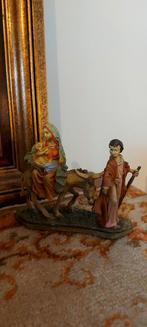 Mooi! beeld Maria, Jozef en kindje Jezus vlucht naar Egypte, Antiek en Kunst, Ophalen of Verzenden
