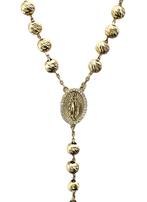 18 Karaat Gouden Rozenkransketting - 60 cm (+ 7) -25.8 g, Verstelbaar, -, Ophalen of Verzenden, Zo goed als nieuw