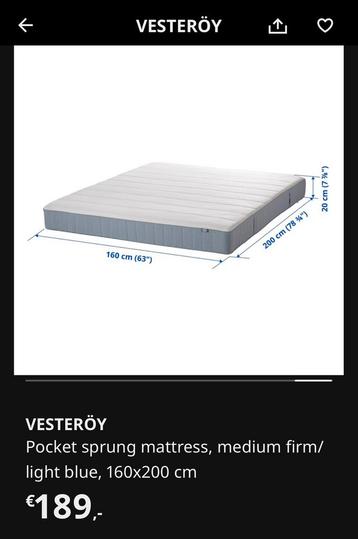 Ikea Bedframe and Mattress 160x200 - afbeelding 7