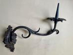 Gietijzeren Antiek Wandkandelaar, Antiek en Kunst, Ophalen of Verzenden