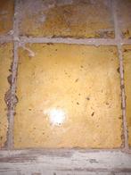 Gebruikte gele keramische vloertegels, Ophalen, Gebruikt, Keramiek, 20 tot 40 cm