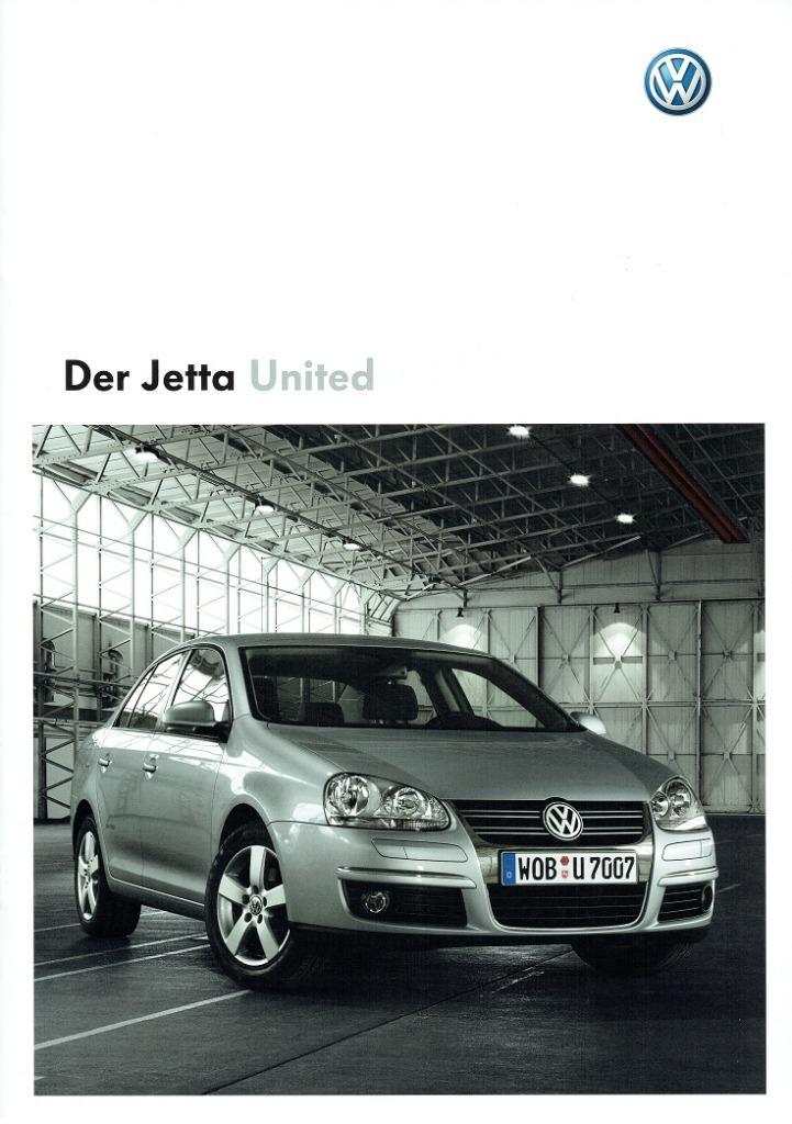 Folder Volkswagen Jetta United (2008), Boeken, Auto's | Folders en Tijdschriften, Zo goed als nieuw, Volkswagen, Verzenden