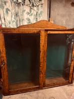 Waanzinnig mooie vintage Apothekerskast van hout en glas, Antiek en Kunst, Antiek | Meubels | Kasten, Ophalen of Verzenden