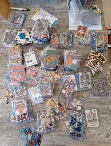 NIEUWE FOTOS : € 599,--  +/- 500 NBA Trading Cards IN 1 LOT beschikbaar voor biedingen