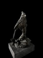 Franse bronzen sculptuur – Kuifvogel (vrouwelijke kardinaal), Ophalen of Verzenden