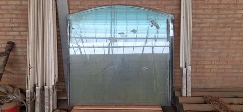 Glazen windscherm/ Terrasafscheiding, Tuin en Terras, Tuinschermen, Gebruikt, Glas, 100 tot 150 cm, 150 tot 200 cm, Ophalen