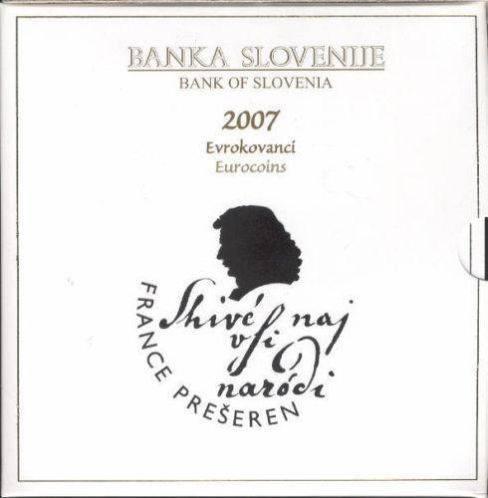Slovenie 2007 BU, Postzegels en Munten, Munten | Europa | Euromunten, Verzenden, Slovenië, Overige waardes