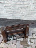 Smeedijzeren wijnrek van vlassnijder | eikenhout | 1850-1900, Ophalen
