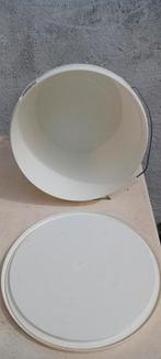 Emmers  metalen hengsel 12 liter, Huis en Inrichting, Emmers, Ophalen of Verzenden, Zo goed als nieuw, Kunststof