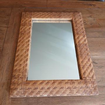 Rieten Spiegel - 45x60cm - Mooie Kwaliteit beschikbaar voor biedingen