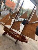 Als nieuw mooie houten model zeilboot, Verzamelen, Scheepvaart, Ophalen of Verzenden, Zo goed als nieuw, Zeilboot, Schaalmodel