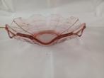 Vintage fruitschaal van roze glas, Ophalen