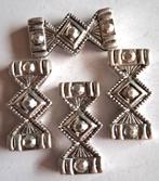 Zware metalen bewerkte grote schuif kralen 30x15 mm, Verzenden, Nieuw, Kraal