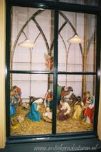 antieke grote kerstgroep / kerststal, Diversen, Kerst, Ophalen, Gebruikt