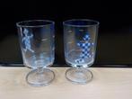 2 Vla Flip glazen vintage, Glas of Glazen, Ophalen of Verzenden, Overige stijlen, Glas