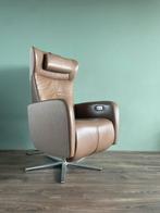 Z.g.a.n. luxe prominent relax fauteuil / sta op stoel XL, Ophalen, Gebruikt, Minder dan 75 cm, Leer