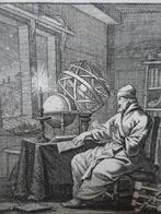 gravure De astroloog Sterrenkunde Jan en Casper Luyken 1700, Antiek en Kunst, Kunst | Etsen en Gravures, Verzenden