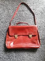 Leren bruine aktetas, Ophalen of Verzenden, Gebruikt, Bruin