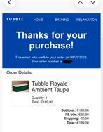 Tubble Royale - Ambient Taupe, Ophalen, Zo goed als nieuw