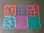 Tupperware vintage teken sjablonen ABC cijfers -Tuppertoys, Kinderen en Baby's, Speelgoed | Educatief en Creatief, Ophalen of Verzenden