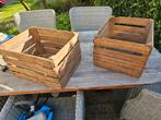 Rustieke houten kratjes, Huis en Inrichting, Woonaccessoires | Kisten, Ophalen, Gebruikt, Overige houtsoorten