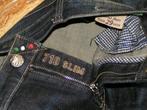 JACOB COHEN spijkerbroek,Mt 29,L32 ,mod.J710 ,SLIM FIT ,tops, Blauw, Tweedehands, W28 - W29 (confectie 36), Gedragen