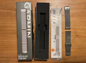 Garmin Quick Release zilveren horlogebandje ‘Milanese’ 20mm