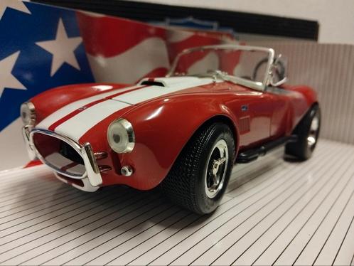 Shelby Cobra SC427 Roadster rood Muscle ERTL metal 1:18 KRD, Hobby en Vrije tijd, Modelauto's | 1:18, Zo goed als nieuw, Auto