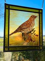 Lijster zangvogel glas in lood raam mus putter roodborstje, Ophalen of Verzenden, Nieuw, Overige typen