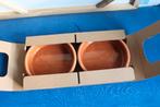 terra cotta schaaltjes 2 stuks, Keramiek, Nieuw, Ophalen of Verzenden, Schaal of Schalen