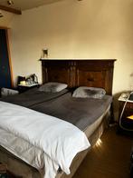 Antieke slaapkamer, hoofdbord, nachtkastjes, make-up tafel, Antiek en Kunst, Ophalen, Rechthoekig, 100 tot 150 cm, 200 cm of meer