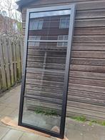 2 Svedex zwarte industrieel look opdek binnendeuren, Nieuw, 215 cm of meer, 80 tot 100 cm, Glas