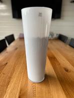 Witte Glazen Vaas / Pot 45cm hoog, Ophalen, Gebruikt, Wit, Glas