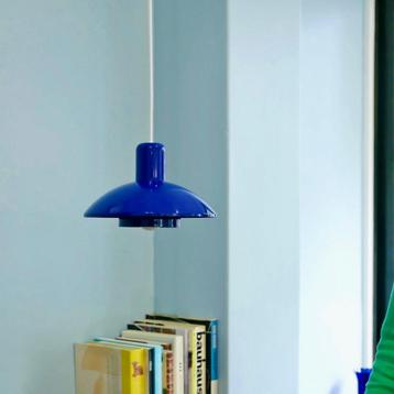 Horn Denmark Mid Century Scandinavisch design LAMP blauw MCM beschikbaar voor biedingen